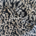 Leopard Printing Soft Fake Fur Fabric